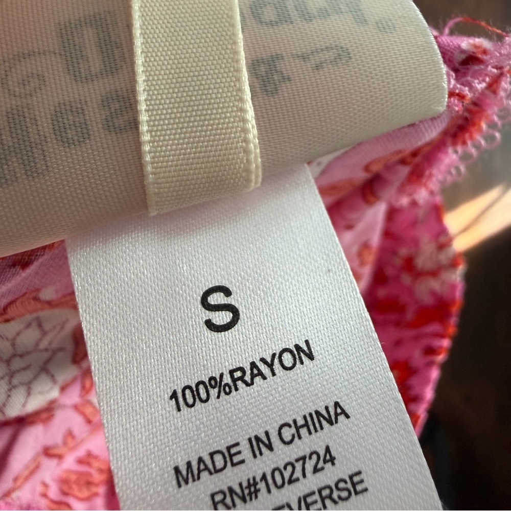 Hester & Orchard Floral Red & Pink Lounge Pants - Picture 8 of 8